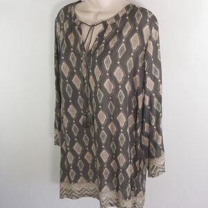 Karima Tamsna Tunic in Charcoal Sz S